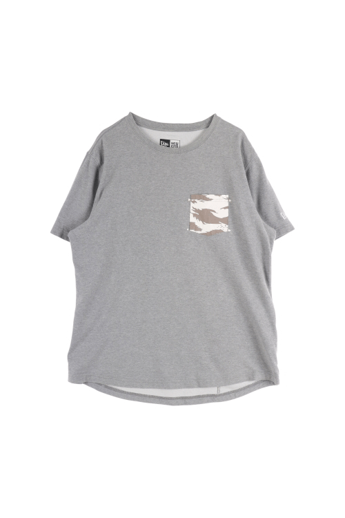 뉴에라 (Man - XL) 코튼 폴리 자수 로고 패턴 원 포켓 성조기 프린팅 크루넥 반팔 티셔츠