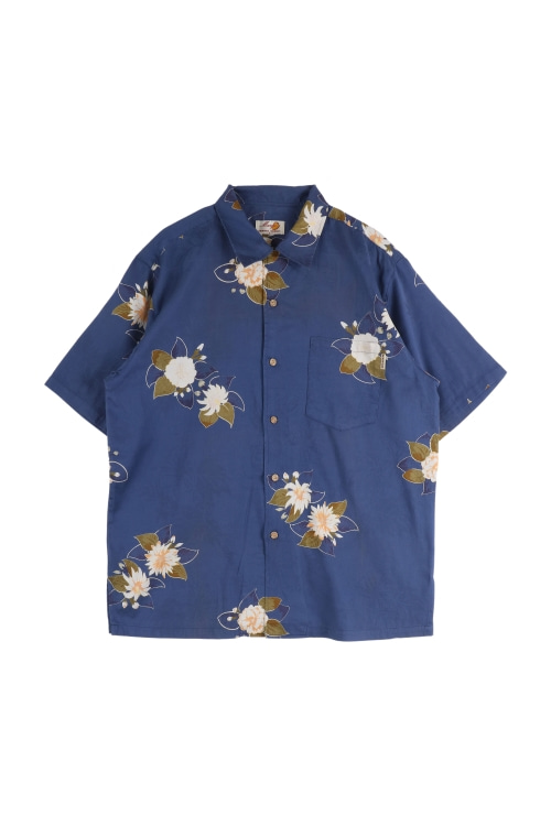 JAPAN (Man - L) 코튼 원 포켓 패턴 반팔 셔츠