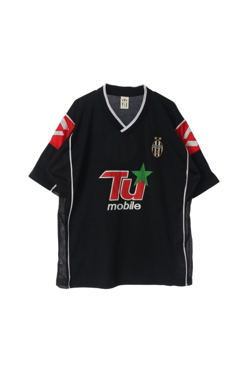 ITALY (Man - L) 폴리 유벤투스 FC 브이넥 반팔 티셔츠