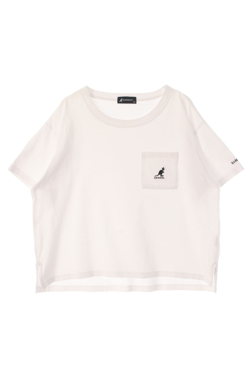 캉골 (Woman - L) 코튼 자수 로고 반팔 티셔츠