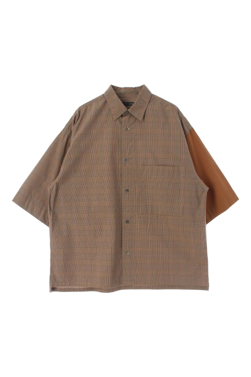 NIKO AND … (Man - L) 코튼 체크 패턴 반팔 셔츠