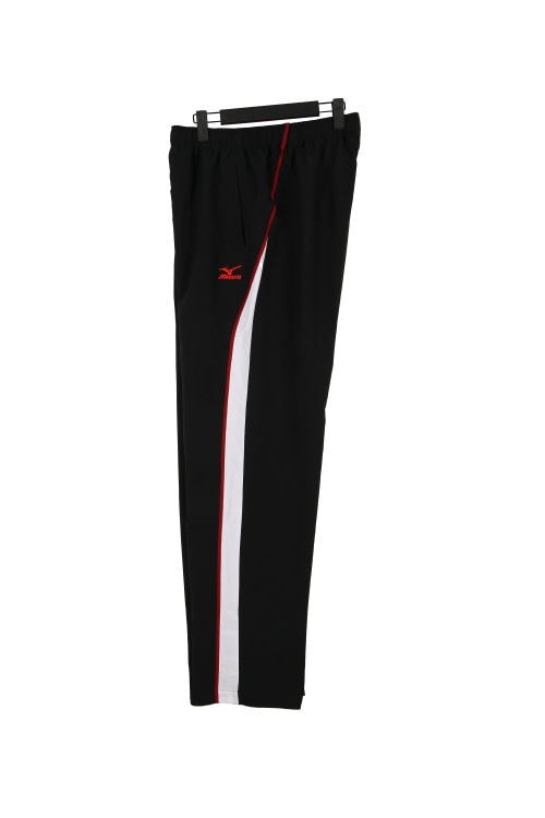 미즈노 (Man - XL) 폴리 로고 배색 트랙 팬츠