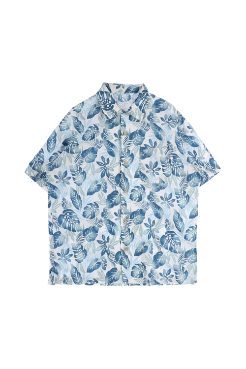 JAPAN (Man - M) 코튼 원 포켓 패턴 반팔 셔츠