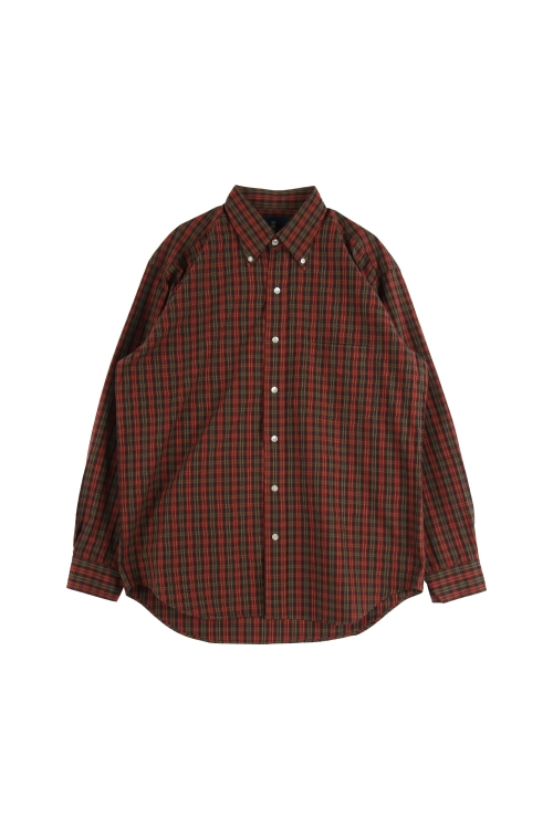 JAPAN (Man - L) 코튼 원포켓 체크 패턴 긴팔 셔츠