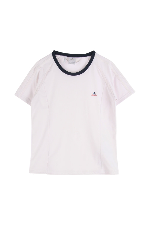 아디다스 (Woman - L) 폴리 3S 로고 클라이마쿨 크루넥 반팔 티셔츠