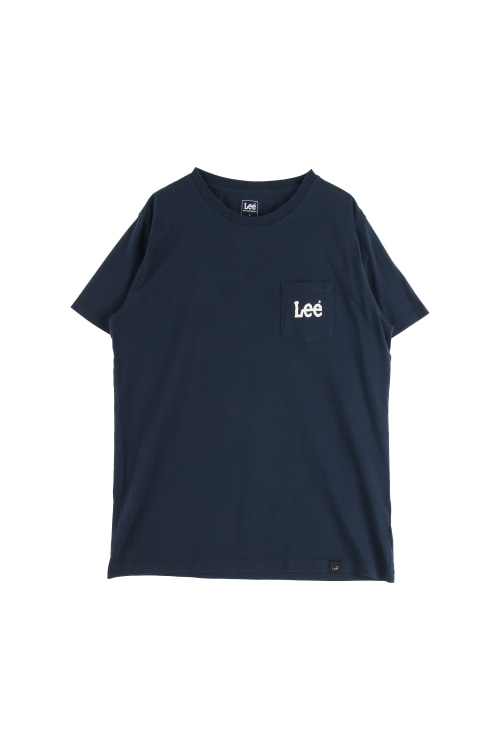 리 (Man - L) 코튼 로고 원 포켓 크루넥 반팔 티셔츠