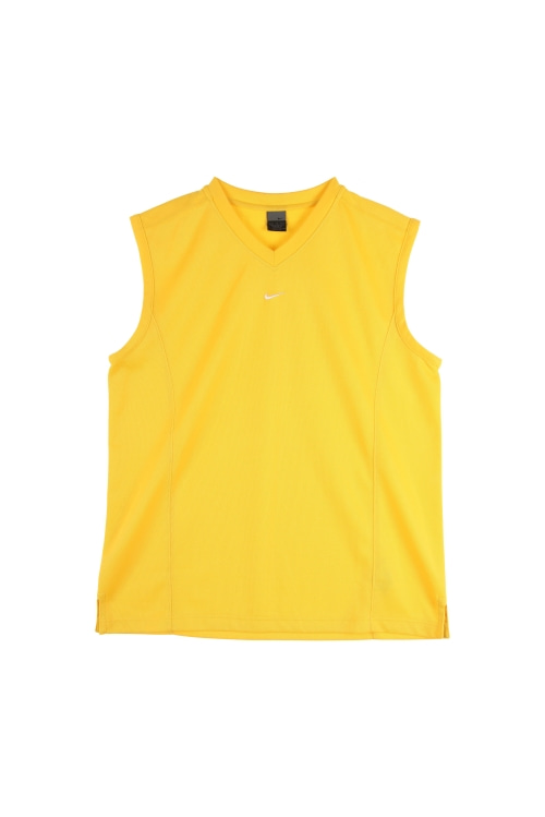 나이키 (Man - XL) 폴리 자수 스우시 로고 드라이핏 브이넥 민소매 티셔츠