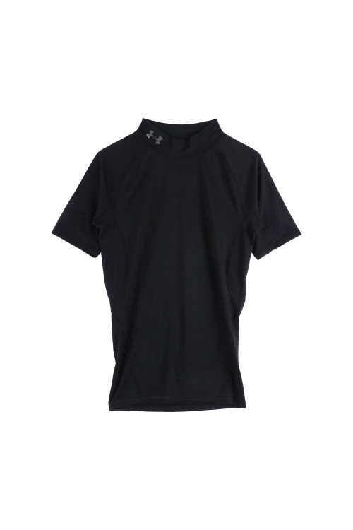언더아머 (Man - M) 로고 히트기어 컴프레션 하프넥 반팔 티셔츠