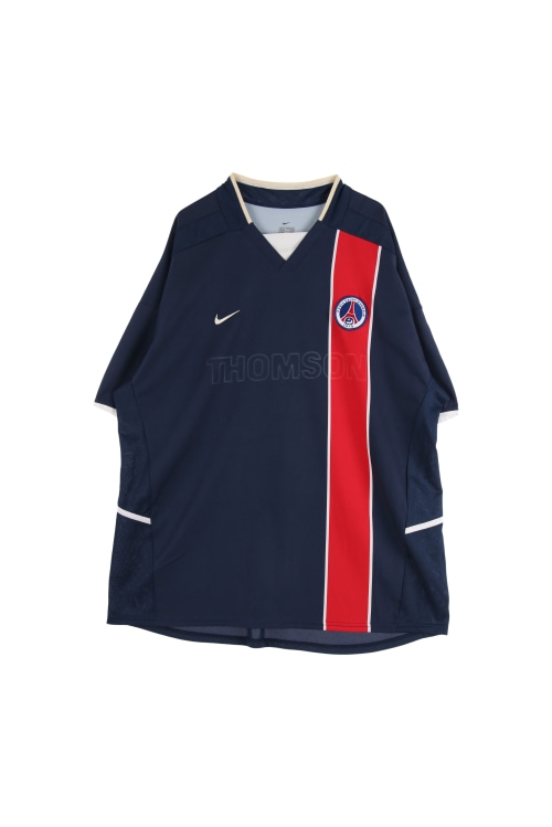 나이키 (Man - XL) 폴리 자수 스우시 로고 2004 파리 생제르맹 FC 반팔 티셔츠