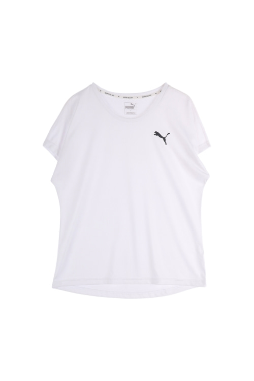 퓨마 (Woman - M) 로고 크루넥 반팔 티셔츠