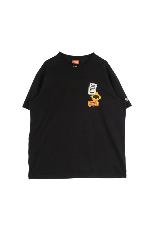 뉴에라 (Man - XL) 코튼 폴리 자수 로고 프린팅 크루넥 반팔 티셔츠