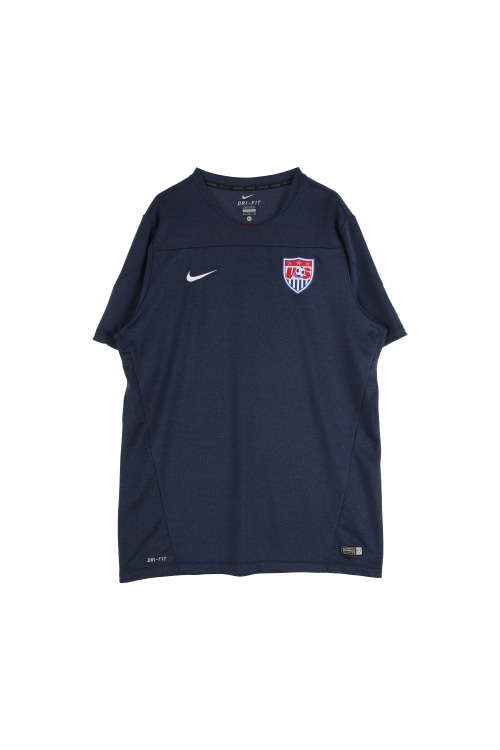 나이키 (Man - XL) 폴리 자수 스우시 로고 드라이핏 USA 반팔 티셔츠
