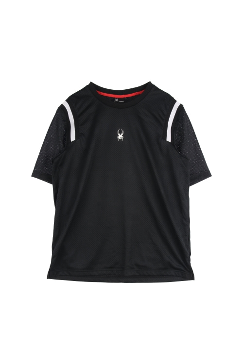 스파이더 (Man - XL) 로고 크루넥 반팔 메쉬 티셔츠
