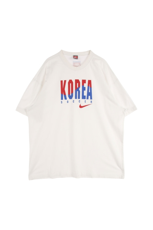 나이키 (Man - XL) 코튼 스우시 로고 KOREA 크루넥 반팔 티셔츠