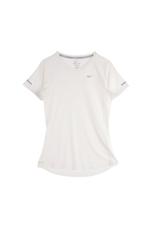 나이키 (Woman - S) 스우시 로고 드라이핏 크루넥 반팔 티셔츠
