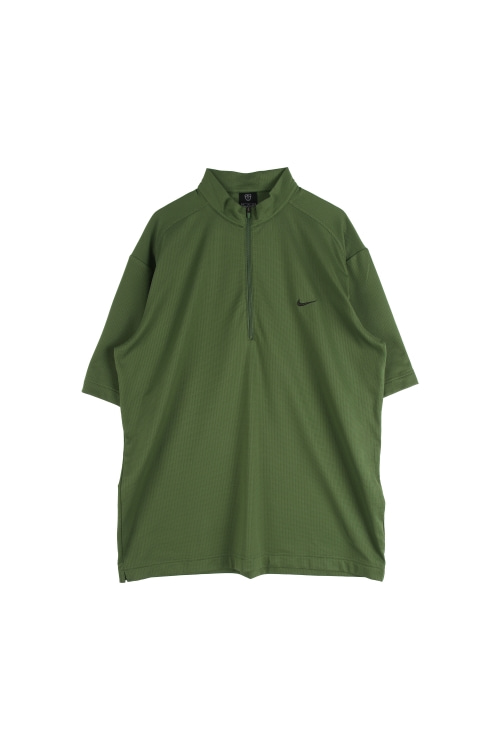 나이키 (Man - XL) 폴리 자수 스우시 로고 반집업 하프넥 반팔 티셔츠