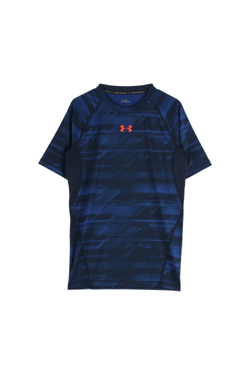 언더아머 (Man - XL) 폴리 로고 패턴 크루넥 반팔 티셔츠