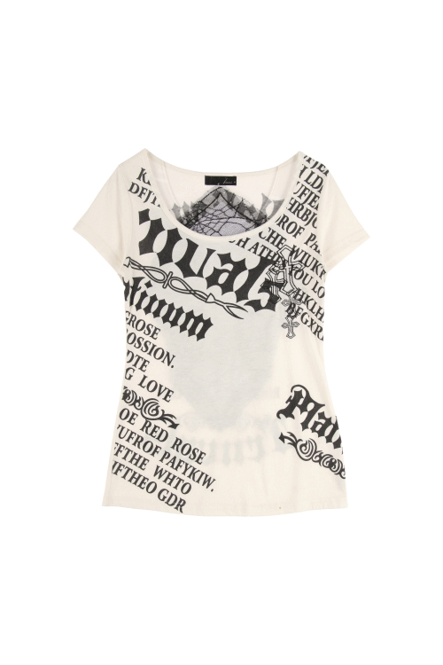 JAPAN (Woman - M) 코튼 폴리 레터링 프린팅 반팔 티셔츠
