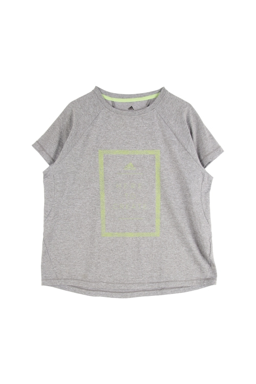아디다스 (Woman - M) 폴리 로고 클라이마라이트 크루넥 반팔 티셔츠