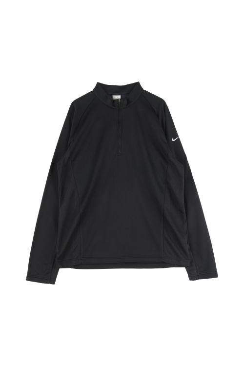 나이키 (Man - XL) 폴리 자수 스우시 로고 드라이핏 반집업 하프넥 긴팔 티셔츠