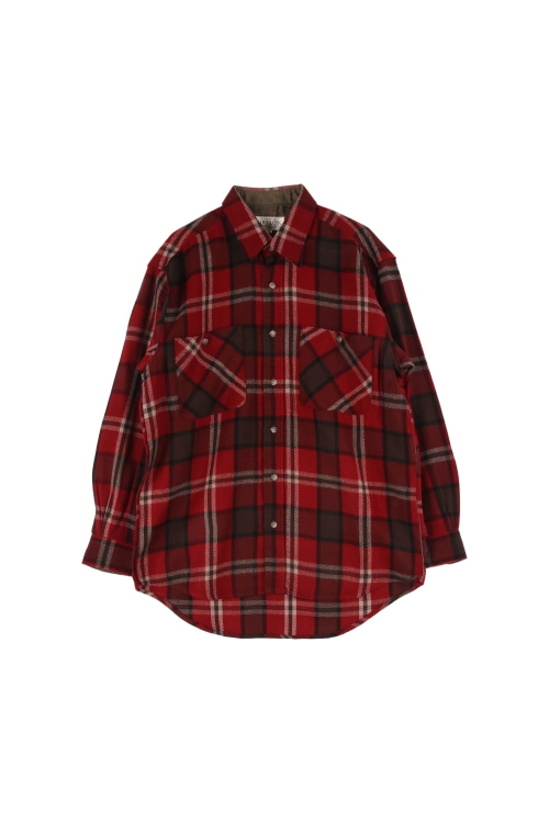 JAPAN (Man - M) 투 포켓 체크 패턴 긴팔 셔츠
