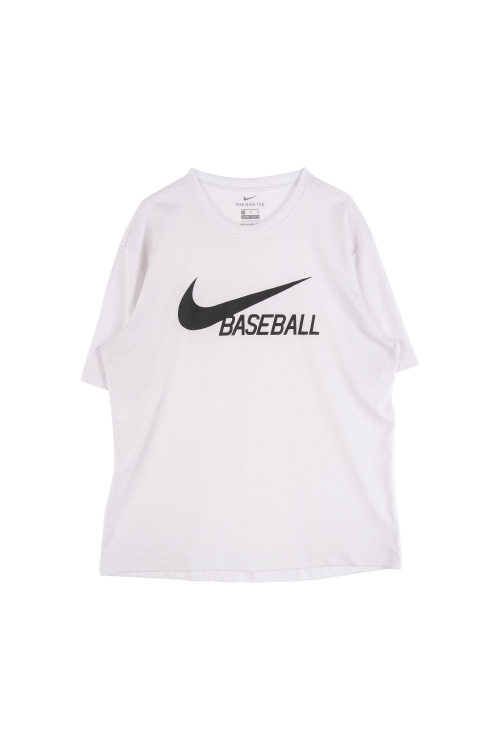 나이키 (Man - L) BASEBALL 빅스우시 로고 드라이핏 크루넥 반팔 티셔츠