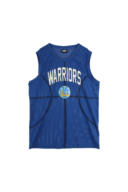NBA (Man - L) 폴리 골든스테이트 워리어스 메쉬 민소매 티셔츠