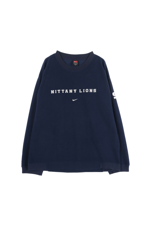나이키 (Man - L) 폴리 자수 스우시 로고 NITTANY LIONS 크루넥 긴팔 티셔츠