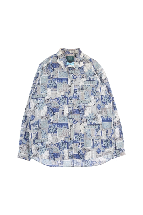 JAPAN (Man - L) [미사용품] 코튼 패턴 긴팔 셔츠