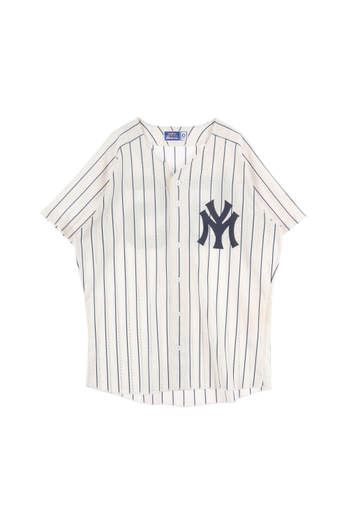 미즈노 (Man - L) 폴리 나일론 뉴욕 양키스 55 반팔 야구 유니폼 티셔츠