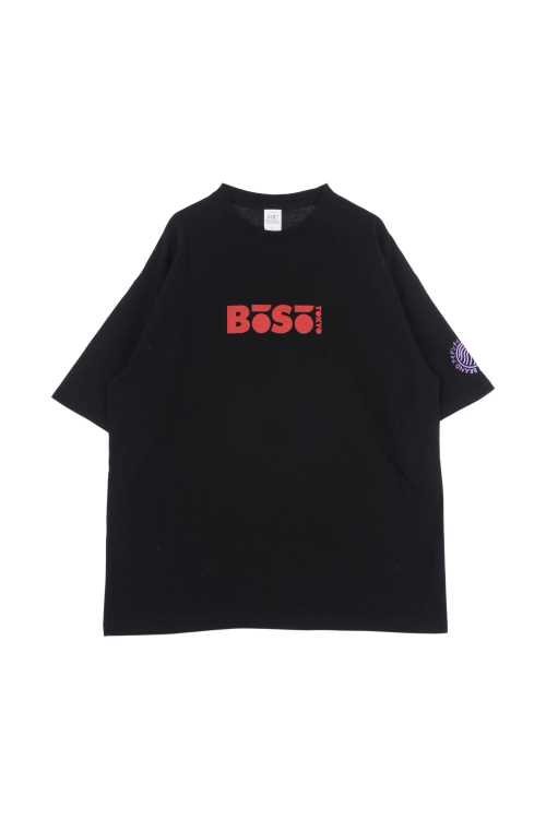 BOSO TOKYO (Man - L) 코튼 로고 레터링 크루넥 반팔 티셔츠