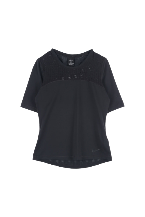 나이키 (Woman - L) 폴리 스우시 로고 하이퍼 쿨 프로 크루넥 반팔 티셔츠