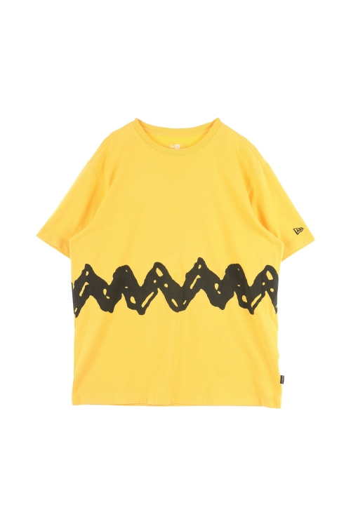 뉴에라 x 피너츠 (Man - XL) 코튼 폴리 로고 스누피 크루넥 반팔 티셔츠