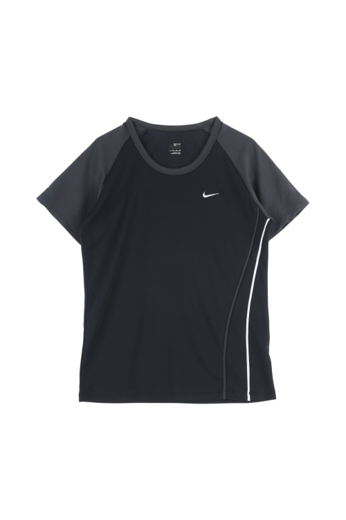 나이키 (Woman - XL) 자수 스우시 로고 드라이핏 크루넥 반팔 티셔츠