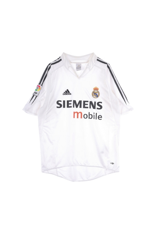 아디다스 (Man - M) 폴리 3S 자수 로고 레알 마드리드 축구 유니폼 반팔 티셔츠