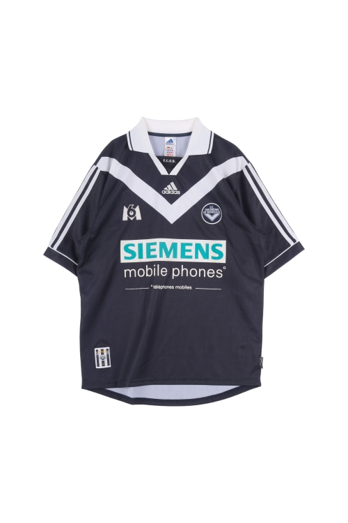 아디다스 (Man - L) 폴리 3S 자수 로고 클라이마라이트 FC 지롱댕보르도 축구 유니폼 반팔 티셔츠
