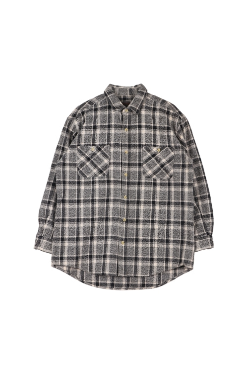 JAPAN (Man - XL) 코튼 투포켓 체크 긴팔 셔츠 자켓