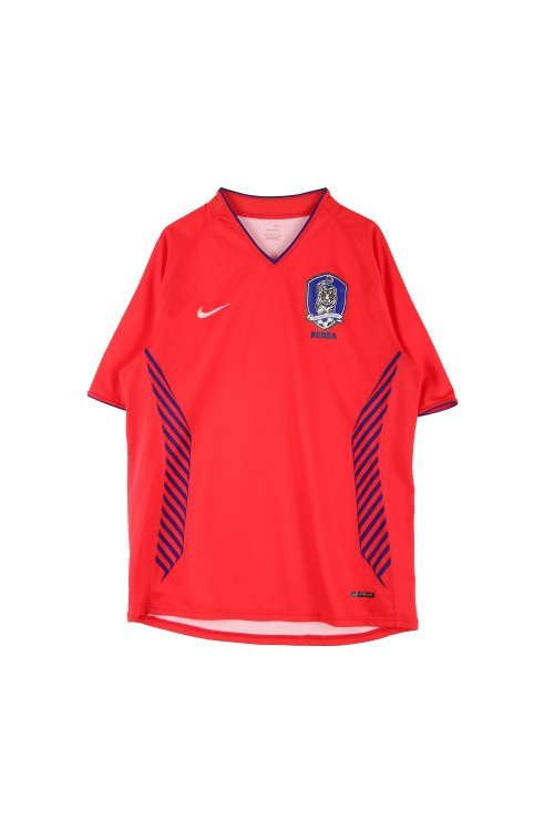 나이키 (Man - L) 폴리 스우시 코리아 브이넥 축구 유니폼 반팔 티셔츠