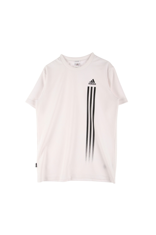 아디다스 (Woman - L) 폴리 3S 로고 크루넥 반팔 티셔츠