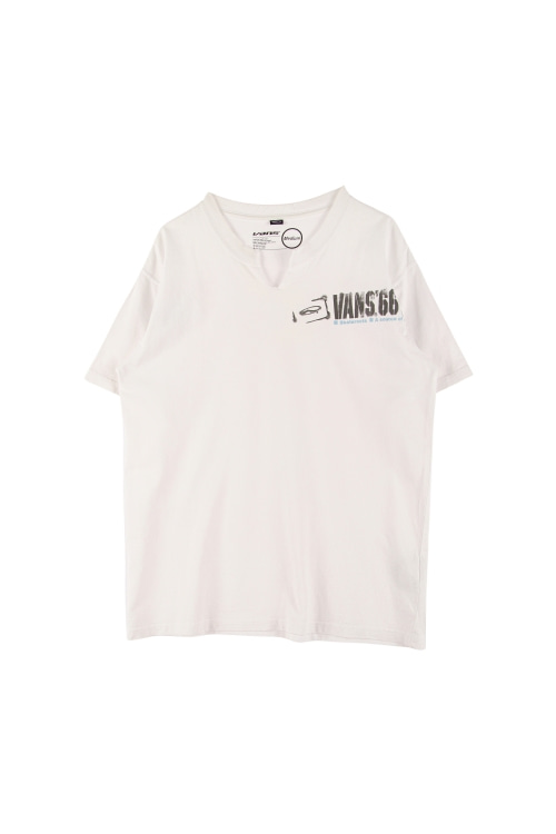 반스 (Man - M) 로고 슬릿 반팔 티셔츠