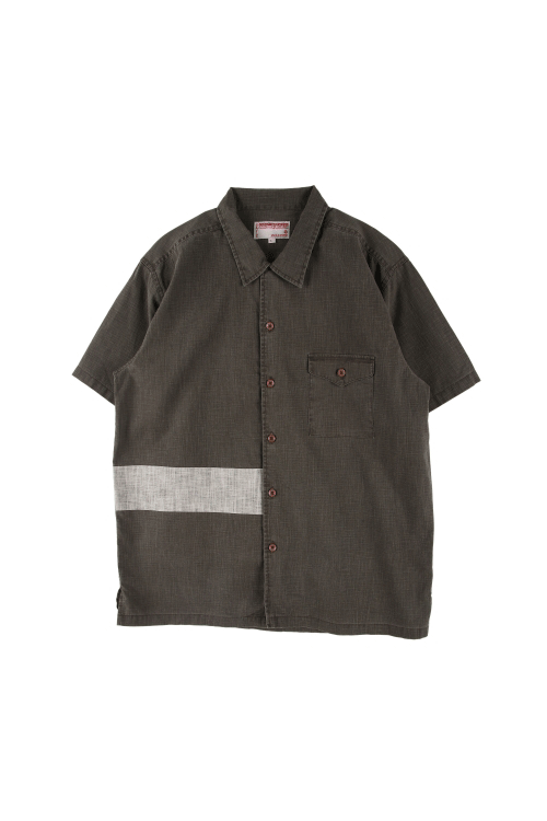 JAPAN (Man - L) 배색 원포켓 반팔 셔츠
