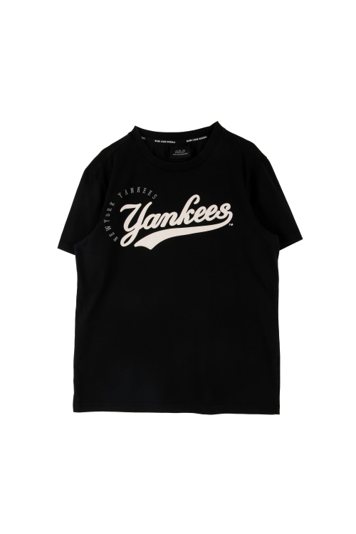 MLB (Man - L) 코튼 폴리 로고 뉴욕 양키스 크루넥 반팔 티셔츠