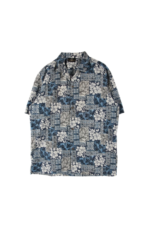 로얄 하와이안 크리에이션스 (Man - L) 코튼 원포켓 패턴 반팔 셔츠