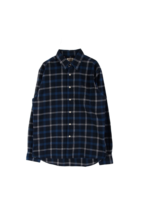 JAPAN (Man - L) 코튼 원포켓 체크 긴팔 셔츠