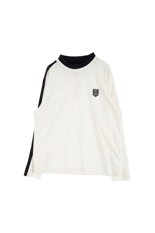 카파 (Man - 2XL) [미사용품] 폴리 레이온 로고 배색 크루넥 플리스 긴팔 티셔츠