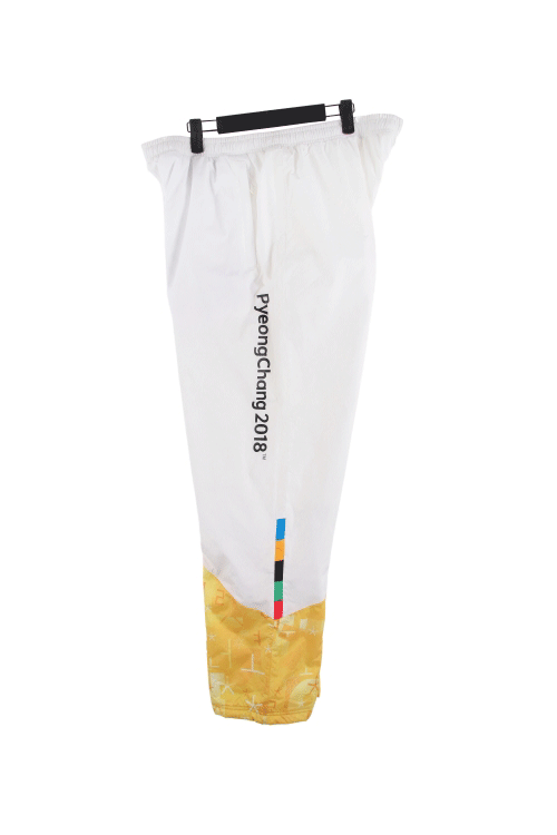 노스페이스 (Man - 4XL) [미사용품] 폴리 2018 평창 올림픽 배색 패턴 밴딩 트레이닝 팬츠