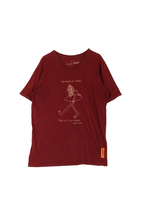 파타고니아 (Man - S) 오가닉 코튼 로고 프린팅 크루넥 반팔 티셔츠