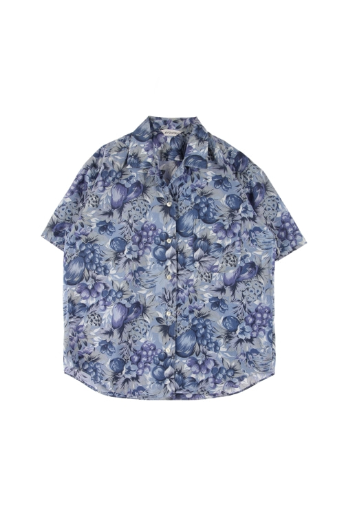 JAPAN (Woman - L) 코튼 원포켓 패턴 반팔 셔츠