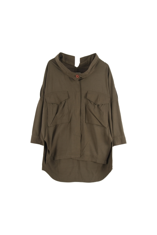 톰보이 (Woman - F) 레이온 언발란스 셔츠 자켓