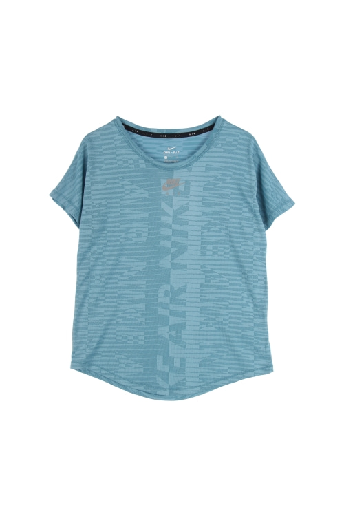 나이키 (Woman - S) 폴리 로고 드라이핏 패턴 크루넥 반팔 티셔츠